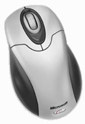 microsoft wireless tilt silver optical mouse dsp photo