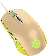 steelseries rival 100 optical gaming mouse gaia green photo