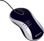 verbatim laser desktop mouse black silver photo