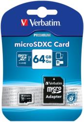 verbatim 44084 micro sdxc 64gb class 10 with adapter photo