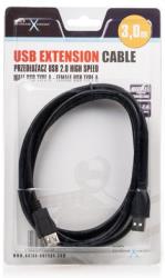 extreme media nka 0433 usb20 extension cable 3m black photo