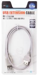 extreme media nka 0434 usb20 extension cable am af 75cm photo