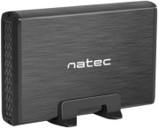 natec nkz 0448 rhino 35 usb 30 sata enclosure slim aluminium black photo