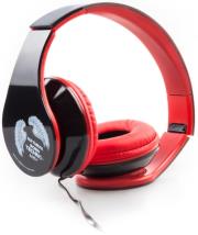 natec nsm 0464 music headphones eagle black red photo