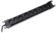 extreme media nsp 0551 rms9 c14 power strip rack 9 sockets iec connector black photo