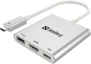 sandberg 136 00 usb type c mini dock hdmi usb photo