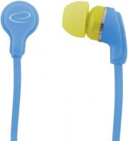 esperanza eh147t stereo earphones neon turquoise photo