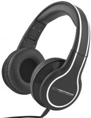 esperanza eh136k stereo audio headphones blues black photo