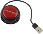 esperanza ea135r yoyo 4 port hub usb 20 red photo