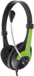 esperanza eh158g stereo headphones with microphone rooster green photo