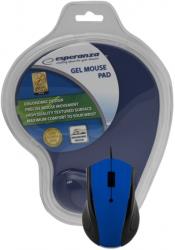 esperanza em125b optical mouse with gel mouse pad blue photo