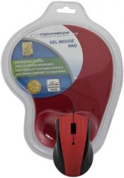 esperanza em125r optical mouse with gel mouse pad red photo