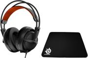 steelseries siberia 200 gaming headset black surface qck photo