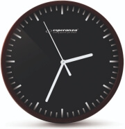 esperanza ehc010k wall clock budapest brown black photo