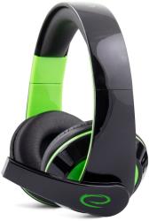esperanza egh300g stereo headphones with microphone for gamers condor green photo