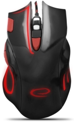 esperanza egm401kr wired mouse for gamers 7d optical usb mx401 hawk black red photo