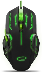 ESPERANZA EGM403G WIRED MOUSE FOR GAMERS 6D OPTICAL USB MX403 APACHE GREEN