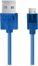 esperanza eb185b cable micro usb 20 a b m m 15m blue transparent photo