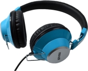 maxell retro dj colour headphones blue photo