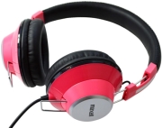 maxell retro dj colour headphones pink photo