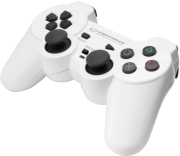 esperanza egg107w trooper vibration gamepad for pc ps3 white black photo