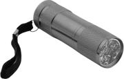 esperanza eot004m mini aluminum led torch altair silver photo