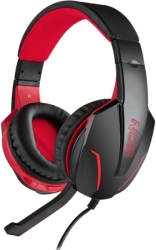 nod g hds 001 gaming headset with adjustable microphone and red led photo