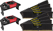 ram corsair cmk128gx4m8a2666c16 vengeance lpx black 128gb 8x16gb ddr4 2666mhz octa kit photo