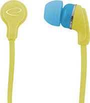 esperanza eh147y stereo earphones neon yellow photo