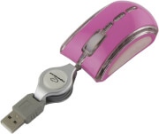 esperanza em109p celaneo 3d wired optical mouse usb with retractable cable pink photo