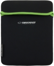esperanza et173g neoprene bag for tablet 101 black green photo
