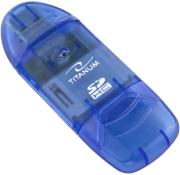 esperanza ta101b titanum sdhc card reader usb 20 blue photo