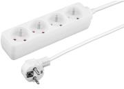 esperanza tl116 titanum 4 way socket with surge protection and ground pin 15m white photo
