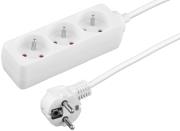esperanza tl119 titanum 3 way socket with surge protection and ground pin 3m white photo