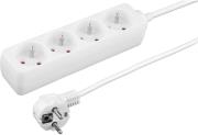 esperanza tl120 titanum 4 way socket with surge protection and ground pin 3m white photo