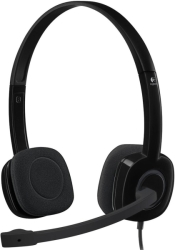 logitech 981 000589 h151 stereo headset with noise cancelling mic photo