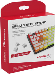 hyperx hxs kbkc4 double shot pbt keycap kit white us layout photo