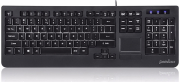 perixx periboard 313 wired backlit touchpad keyboard with 2 hubs