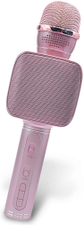 forever bms 400 microphone with bluetooth speaker pink photo
