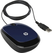 hp x1200 wired mouse blue h6f00aa photo