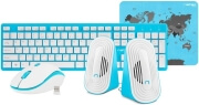 natec nkl 1180 tetra wireless set 4in1 blue white photo