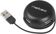 natec nhu 1330 bumblebee 4 port usb 20 hub black photo