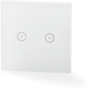 nedis wifiws20wt wifi smart light switch dual photo