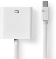 nedis ccgp37850wt02 mini displayport male vga female cable 02m white photo