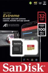 sandisk sdsqxaf 032g gn6ma extreme a1 v30 32gb micro sdhc uhs i u3 with adapter