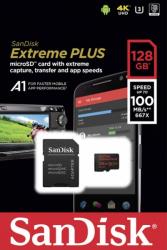 sandisk sdsqxbg 128g gn6ma extreme plus a1 128gb micro sdxc uhs i u3 with adapter photo