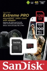 sandisk sdsqxcg 128g gn6ma extreme pro a1 128gb micro sdxc uhs i u3 with adapter photo