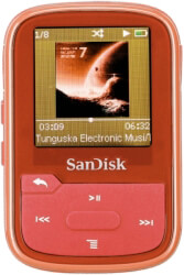 sandisk sdmx28 016g g46r clip sport plus 16gb mp3 player red photo