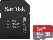 sandisk sdsquar 016g gn6ia 16gb ultra a1 micro sdhc u1 class 10 with adapter photo