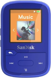 sandisk sdmx28 016g g46b clip sport plus 16gb mp3 player blue photo